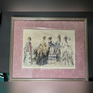 Vintage Framed Fashion Print